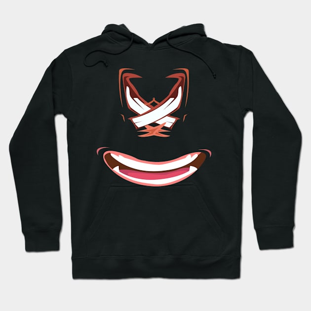 XD Face Monster Lips And Smile Eyes Made From Mouths x D Hoodie by Trendo